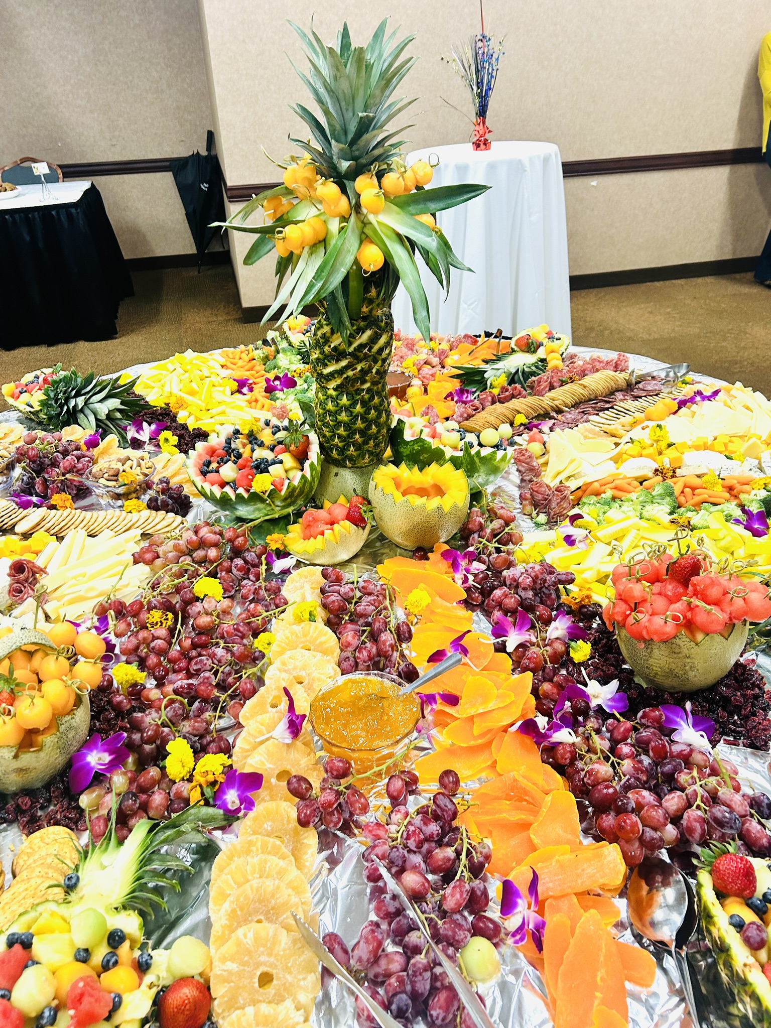 A vibrant and healthy salad for a corporate wellness catering event in Atlanta.